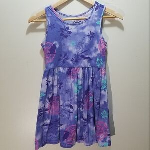 Disney Raya And The Last Dragon Girls XL 14/16 Purple Tie-Dye Cotton Dress